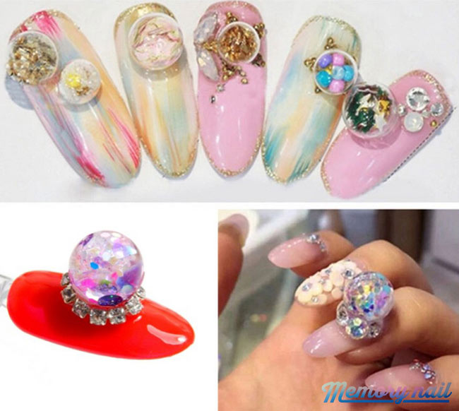โดมลูกแก้ว,ลูกแก้วติดเล็บ,ลูกแก้วแต่งเล็บ,ลูกแก้วเจล,Crystal ball