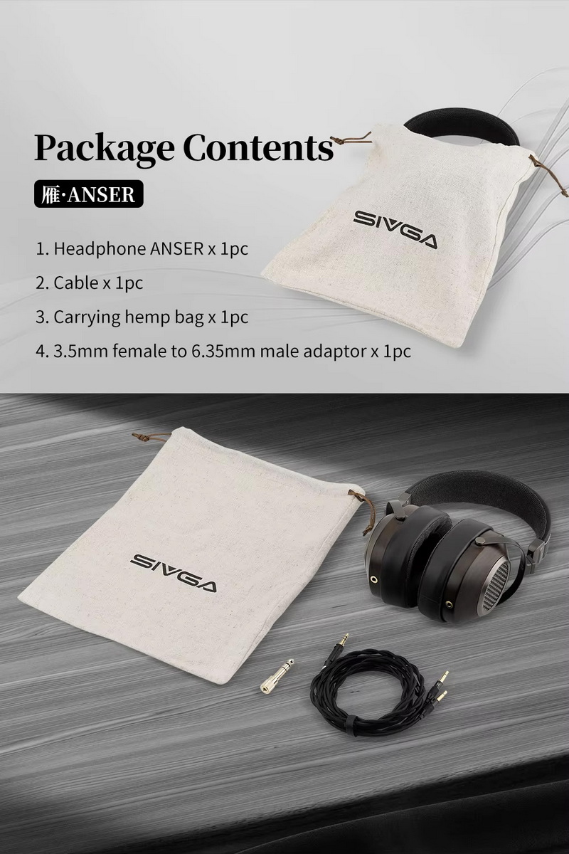 Sivga Anser หูฟัง Headphone ไม้แบบเปิดด้านหลัง ไดรเวอร์ไดนามิกระดับ HiFi ประกันศูนย์ไทย