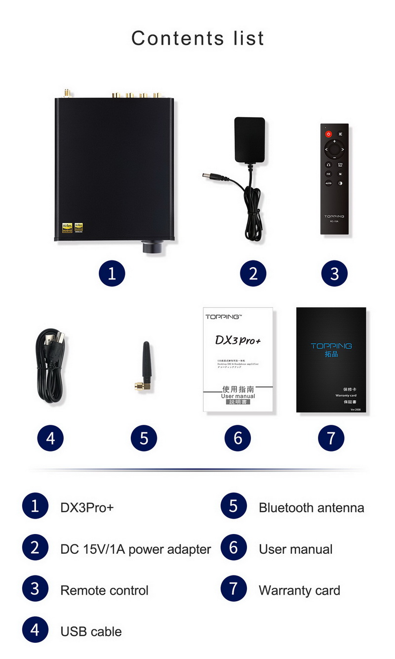 ขาย Topping DX3 PRO+ DAC& ตั้งโต๊ะ รองรับ Dual Hi-Res