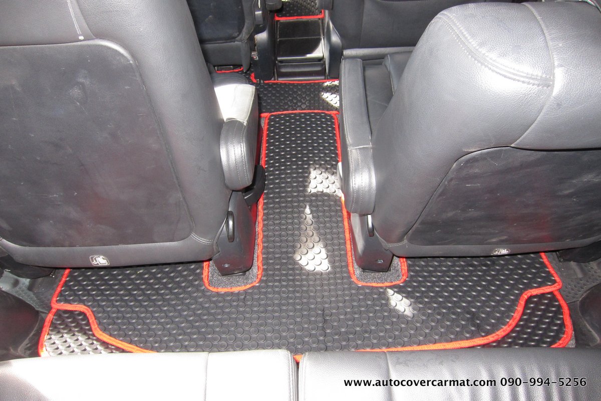 พรมปูพื้นรถยนต์ พรมกระดุม รถ TOYOTA WISH ปี 2003-2010 ชุดเต็มคัน+หลังเบาะ+แผ่นท้าย จำนวน 10 ชิ้น