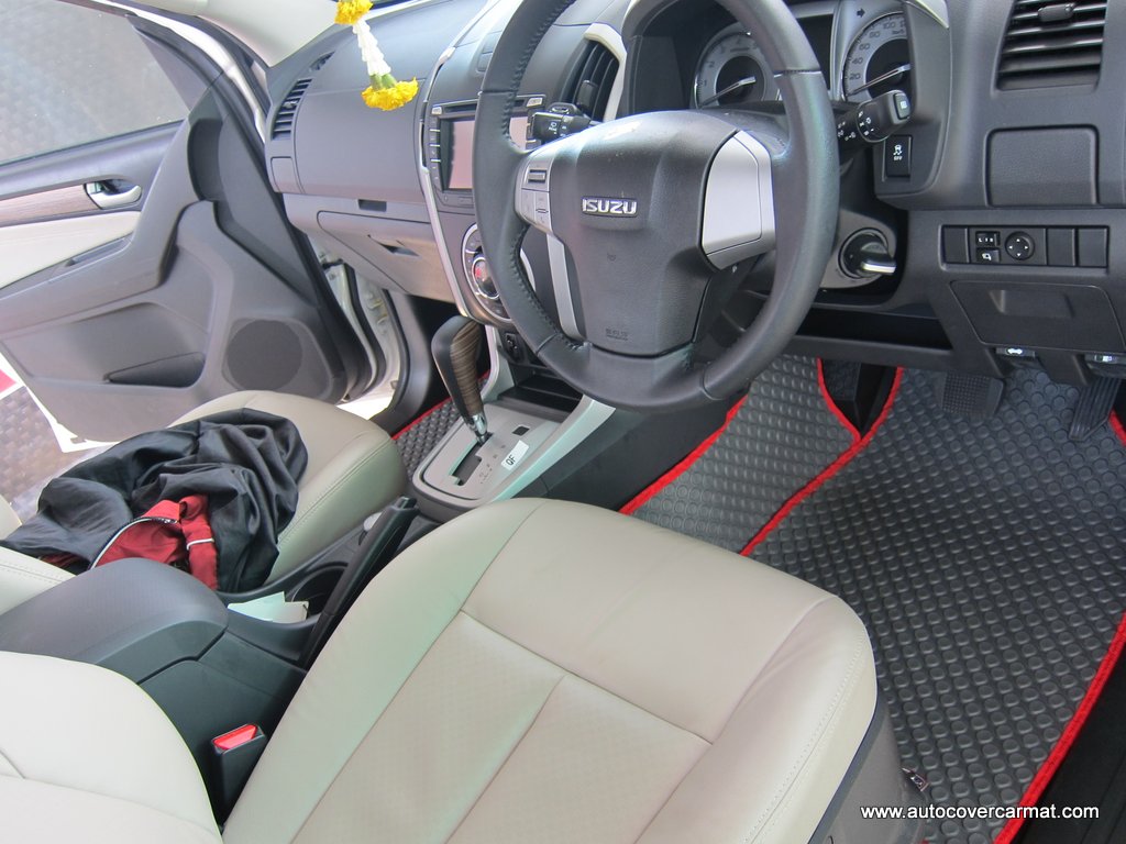 พรมปูพื้นรถยนต์ พรมกระดุม รถ ISUZU MU-X ปี 2013-2020 ชุดเต็มคัน+หลังเบาะ+แผ่นท้าย จำนวน 16 ชิ้น