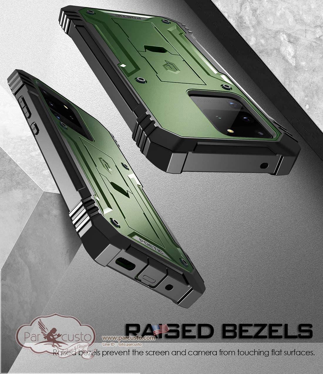 เคสกันกระแทก Samsung Galaxy S20 Ultra [Revolution Series] จาก Poetic [Pre-order USA]