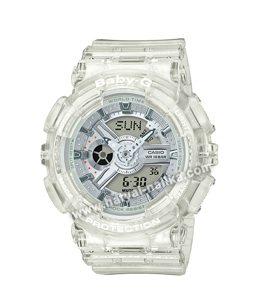นาฬิกา Casio Baby-G BA-110CR เจลลี่ใส CORAL REEF series รุ่น BA-110CR-7A (เจลลี่ขาวใส) ของแท้ รับประกัน1ปี