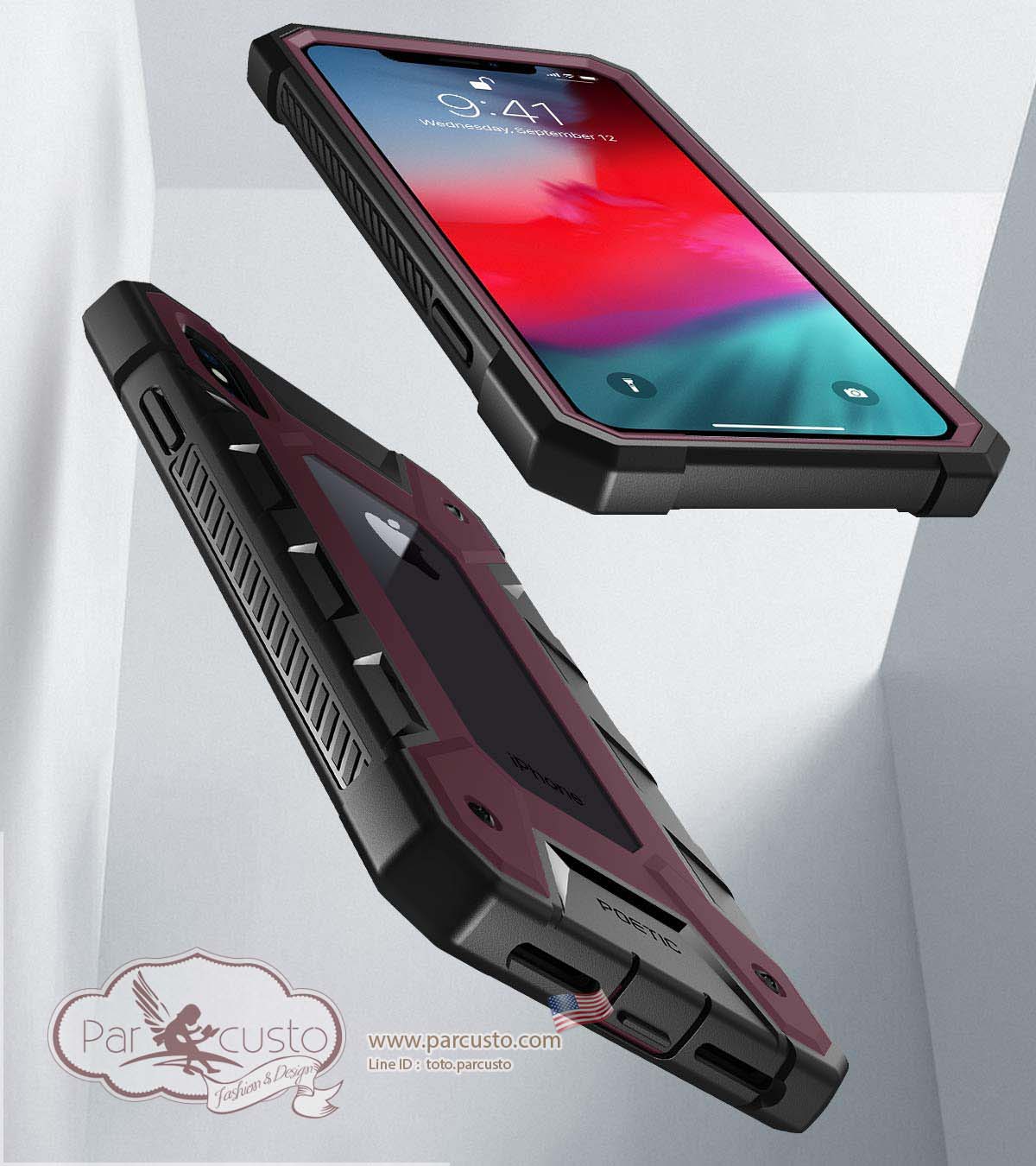 เคสกันกระแทก Apple iPhone Xs Max [Journeyman] จาก Poetic [Pre-order USA]