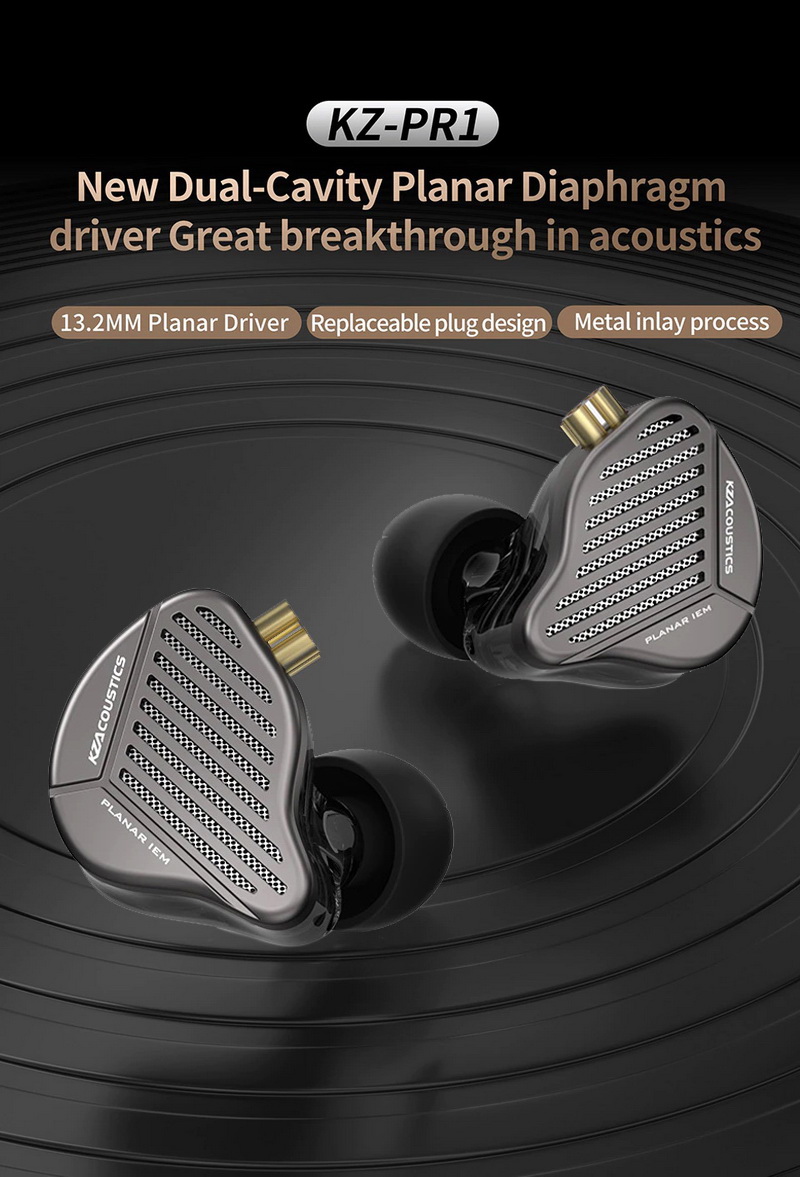 KZ PR1 หูฟังไดรเวอร์ PLANAR หูฟัง IEMs ประกันศูนย์ไทย