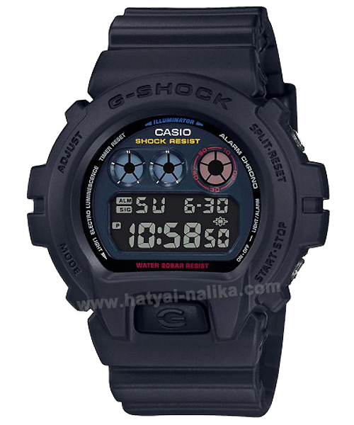 นาฬิกา Casio G-Shock Special color Basic Jet Black Multi-color series รุ่น DW-6900BMC-1 ของแท้ รับประกัน1ปี