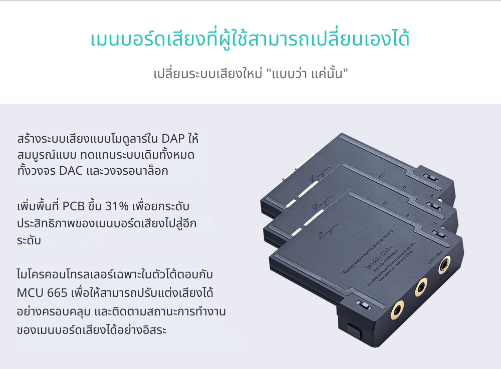 Cayin N6III + C201/E203/R202 เครื่องเล่นเสียงดิจิทัลคุณภาพระดับมาสเตอร์ เปลี่ยนบอร์ดเสียงได้ ประกันศูนย์ไทย