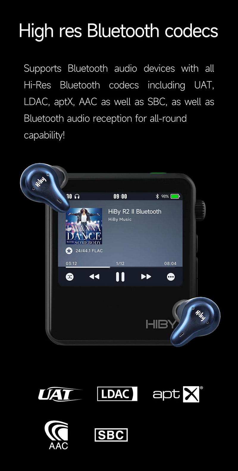 Hiby R2ii DAP พกพาจิ๋ว ประสิทธิภาพสูง รองรับ MQA, LDAC, Dual Hi-Res ประกันศูนย์ไทย