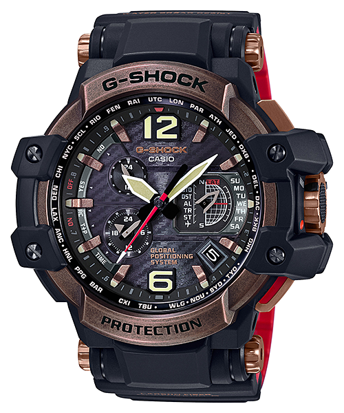 นาฬิกา Casio G-Shock นักบิน GRAVITYMASTER GPS Hybrid Waveceptor Vintage Rose Gold series รุ่น GPW-1000RG-1A ของแท้ รับประกัน1ปี