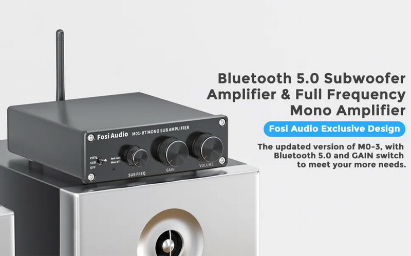Fosi Audio M01-BT Bluetooth Amplifier ClassD ชิป TDA7498E ประกันศูนย์ไทย