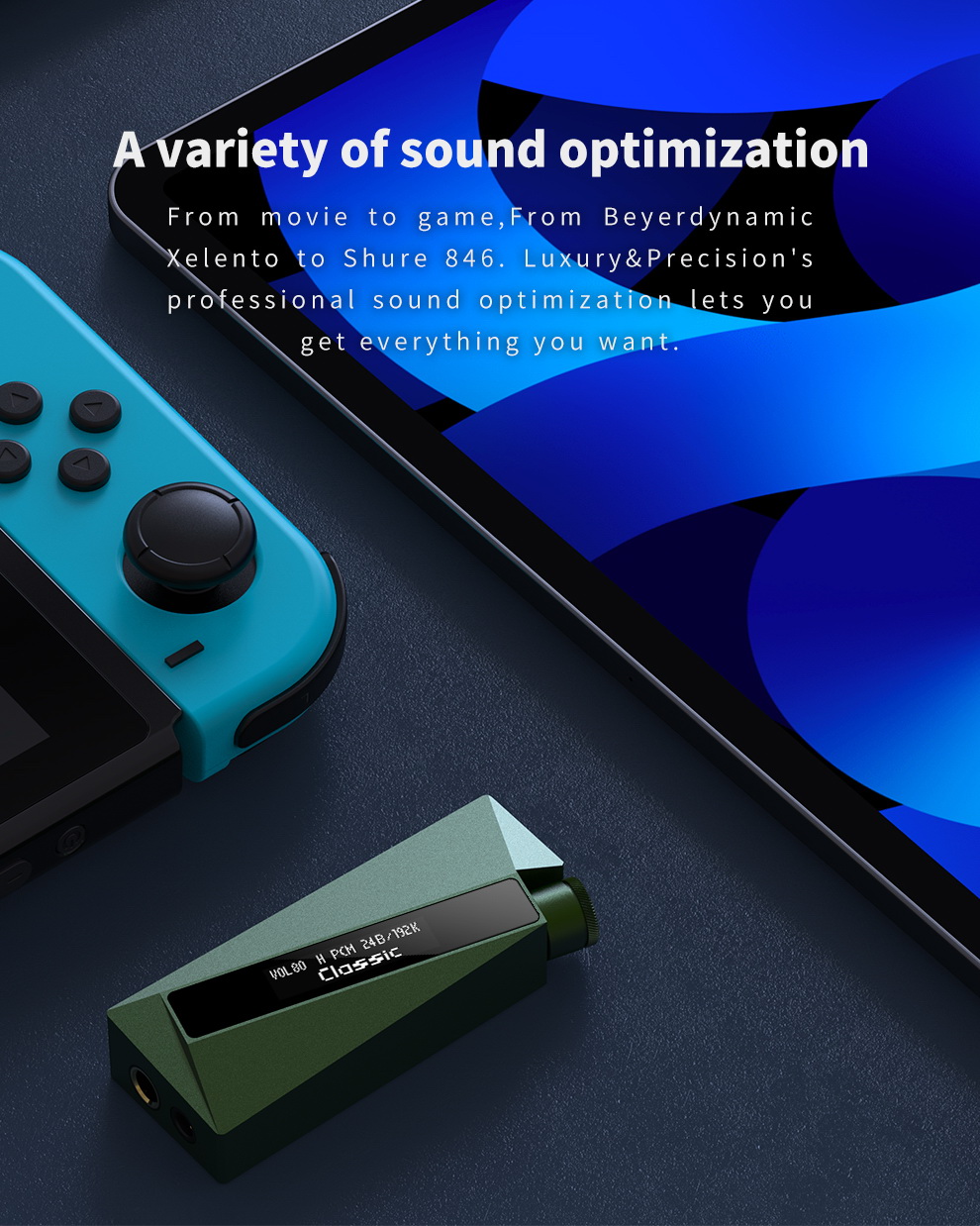 luxury & precision W2U DAC/AMP พกพา ชิป CS43131 x2 รองรับ PCM 32bit/384 kHz, DSD256 ประกันศูนย์ไทย