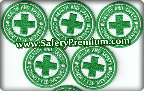โลโก้ปักเย็บติดเสื้อ Health & Safety Committee Member