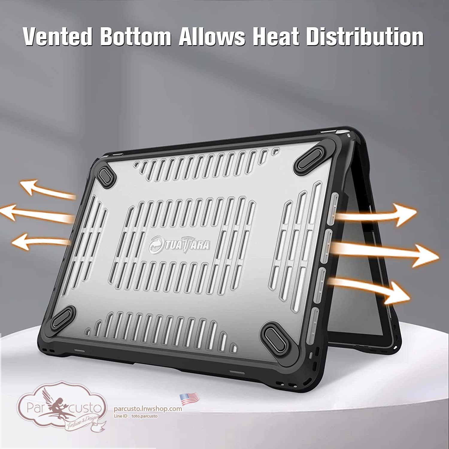 เคสกันกระแทก MacBook Pro 13 (2016-2022) [Heavy Duty] จาก Fintie [Pre-order USA]