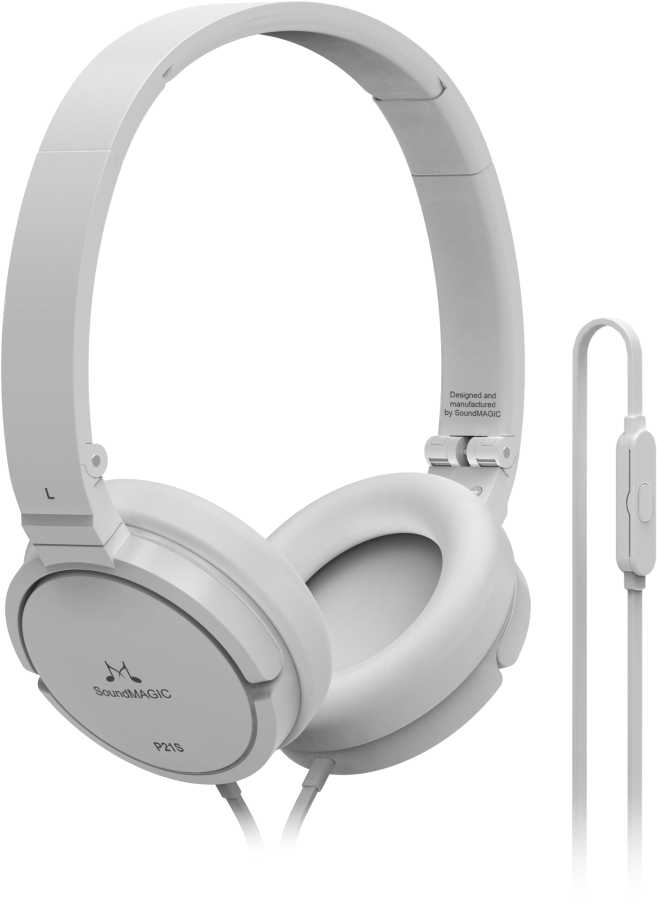 ขาย หูฟัง SoundMagic P21S เฮดโฟนแบบพกพา มีไมค์ในตัว แพดหนังใส่สบาย สายไม่พันกัน พับได้พกพาสะดวก