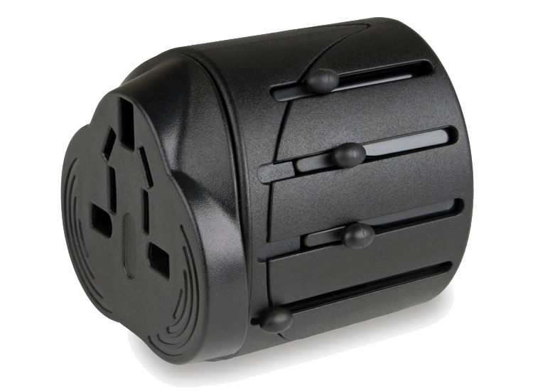 universal plug adaptor สีดำ ตัวแปลงปลั๊ก ใช้ได้ทั่วโลก