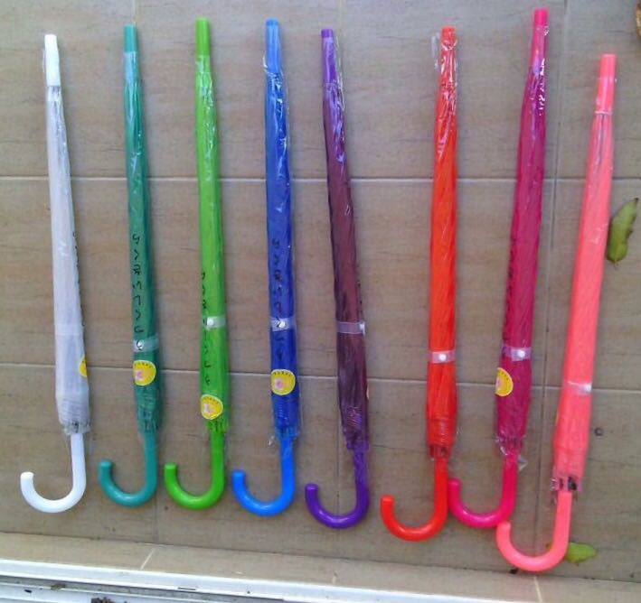 ร่ม EVA ใส 22 นิ้ว โครงโลหะ คละสี