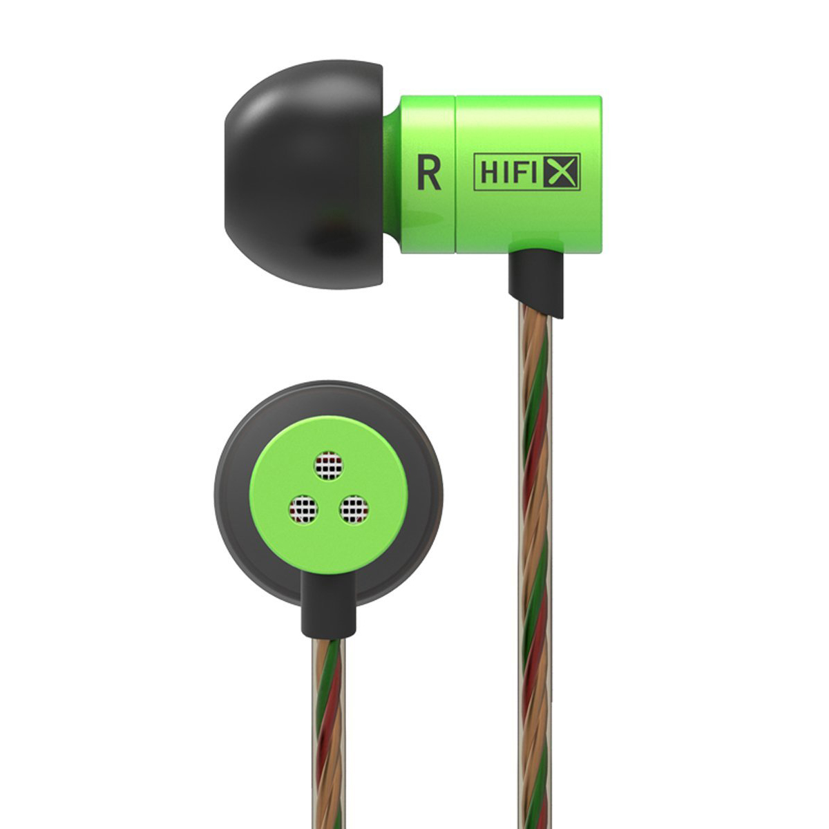 ขาย KZ HDS1 (มีไมค์ในตัว) หูฟังอินเอียร์แนวใหม่จิ๋วแต่แจ๋ว ให้คุณภาพเสียงระดับ HD (สีเขียว)