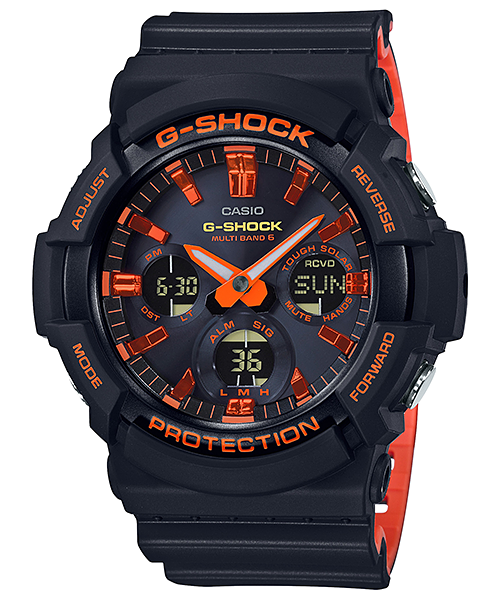 นาฬิกา Casio G-Shock Limited Bright Orange Color series รุ่น GAS-100BR-1A ของแท้ รับประกัน1ปี