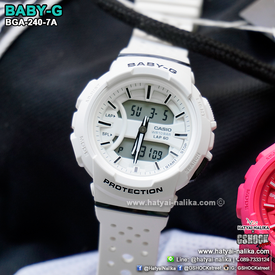 นาฬิกา Casio Baby-G for Running BGA-240 series รุ่น BGA-240-7A ของแท้ รับประกัน1ปี