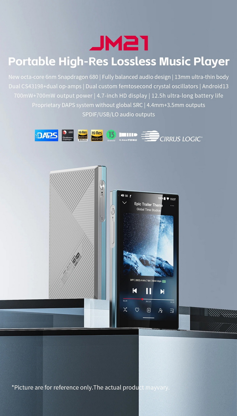 FiiO JM21 DAP พกพา ชิป Dual CS43198 + Dual SGM8262 รองรับ Hi-Res ประกันศูนย์ไทย