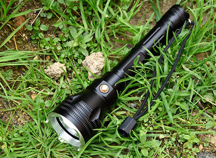 ไฟฉายดำน้ำ หลอด T6 (Aluminum alloy)