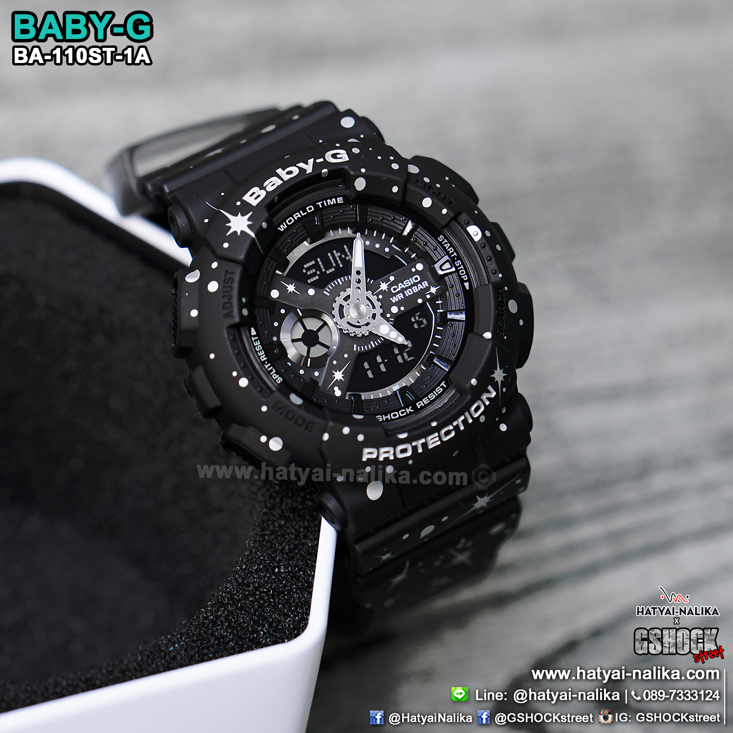 นาฬิกา Casio Baby-G Starry Sky BA-110ST series รุ่น BA-110ST-1A ของแท้ รับประกัน1ปี