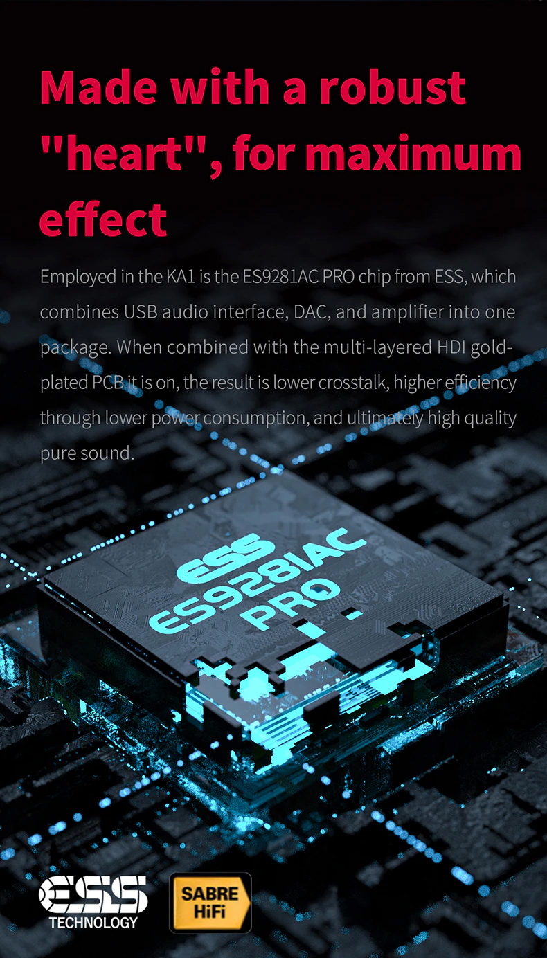 FiiO KA1 DAC&Amp หางหนูระดับเรือธง รองรับ MQA, Hi-Res