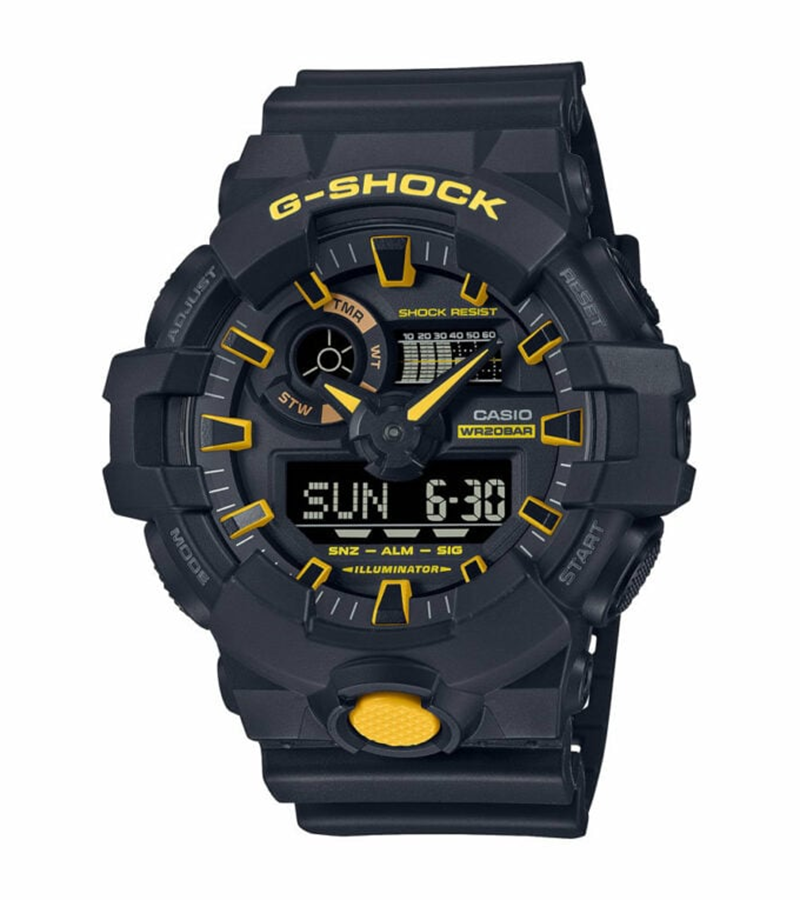 นาฬิกา Casio G-Shock Special Color Caution Yellow series รุ่น GA-700CY-1A ของแท้ รับประกัน1ปี