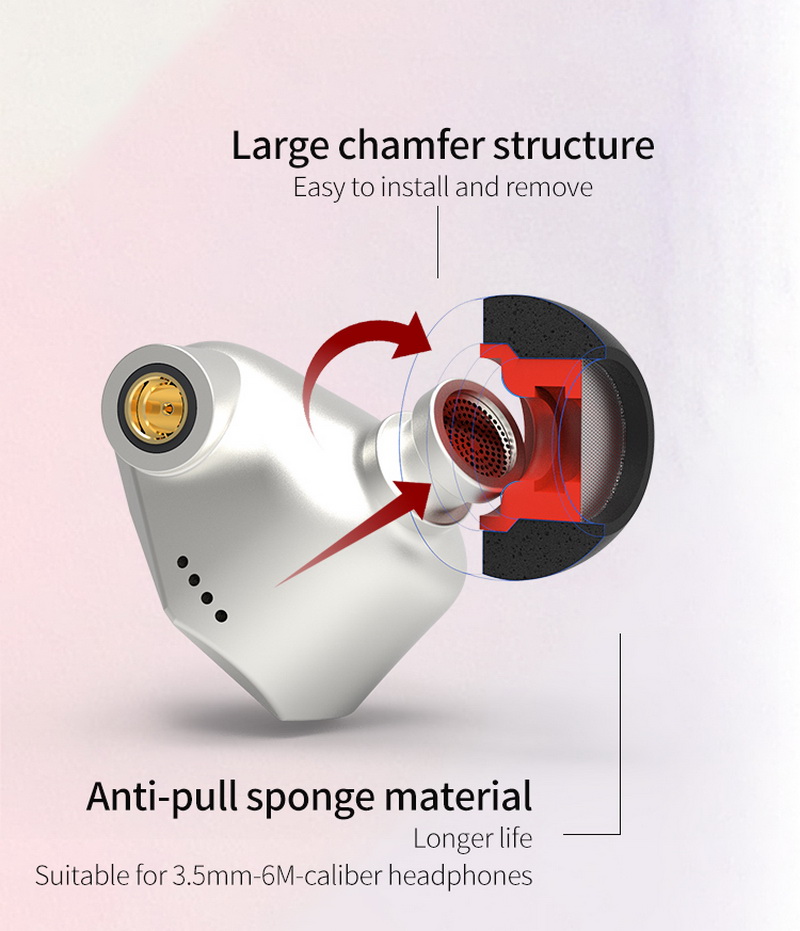 ขาย BGVP Memory Cotton จุกหูฟังเมโมรี่โฟม กันเหงื่อ กันฝุ่น ใส่ได้สบายหู