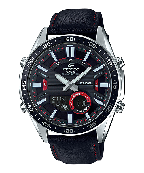 นาฬิกา Casio EDIFICE CHRONOGRAPH แบตเตอรี่ 10 ปี รุ่น EFV-C100L-1AV ของแท้ รับประกัน 1 ปี