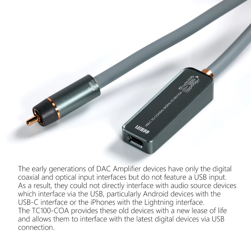 DD TC100-COA สายแปลง Type-C ต่อออก RCA เครื่องเสียง ประกันศูนย์ไทย