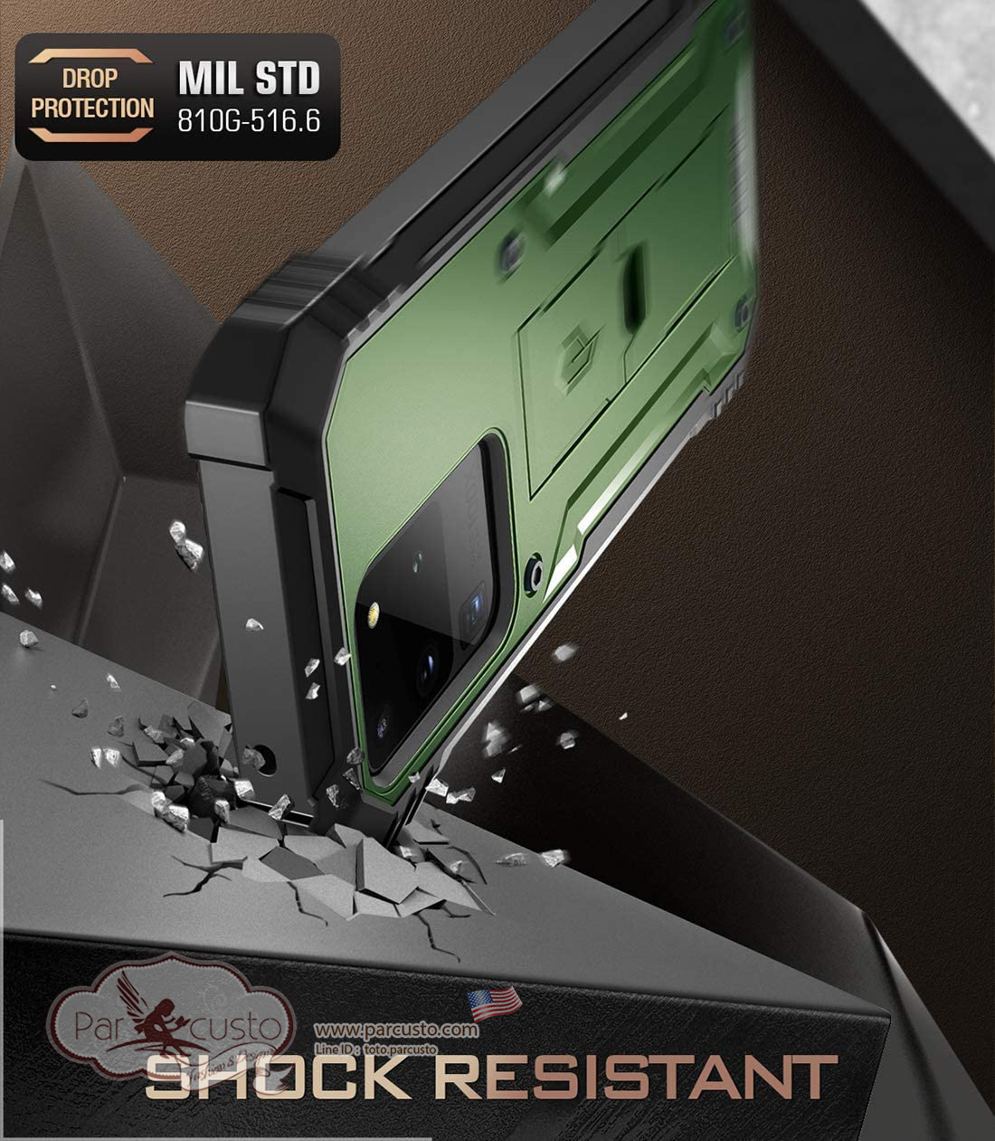 เคสกันกระแทก Samsung Galaxy S20 Ultra [Revolution Series] จาก Poetic [Pre-order USA]