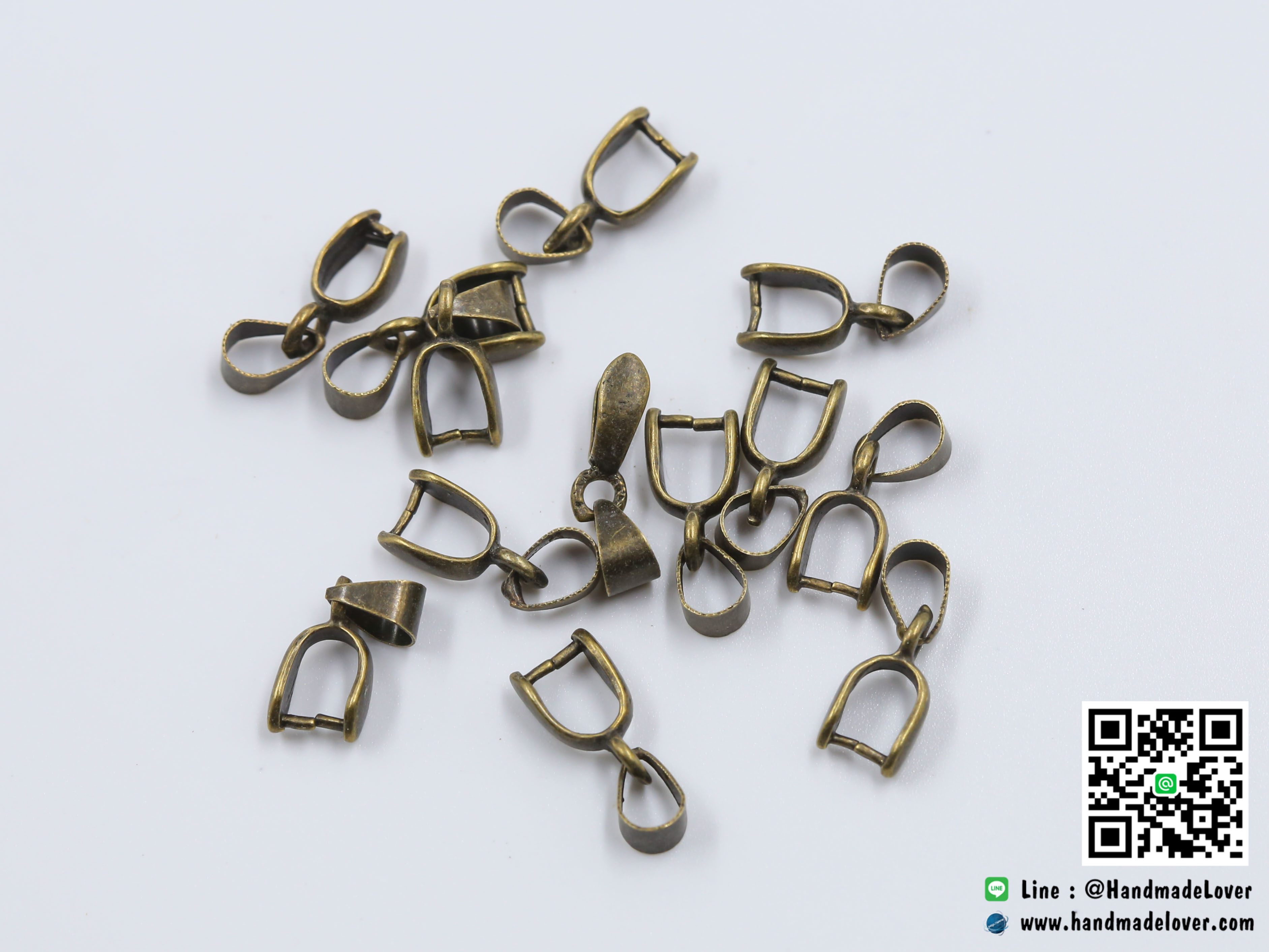 ตัวหนีบจี้ ตัวงับจี้ สีทองรมดำ [แพ็ค 5 ชิ้น]