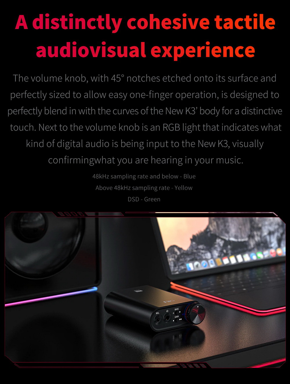 ขาย FiiO K3S DAC/AMP ตั้งโต๊ะระดับเรือธง รองรับPCM 32Bit/384kHz , DSD256