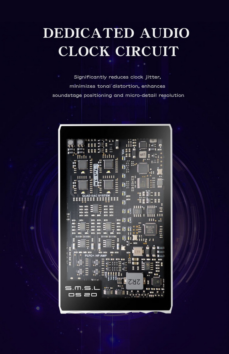 SMSL DS20 DAC/AMP พกพา ชิป CS43131 x4 รองรับ MQA, Hi-Res ประกันศูนย์ไทย
