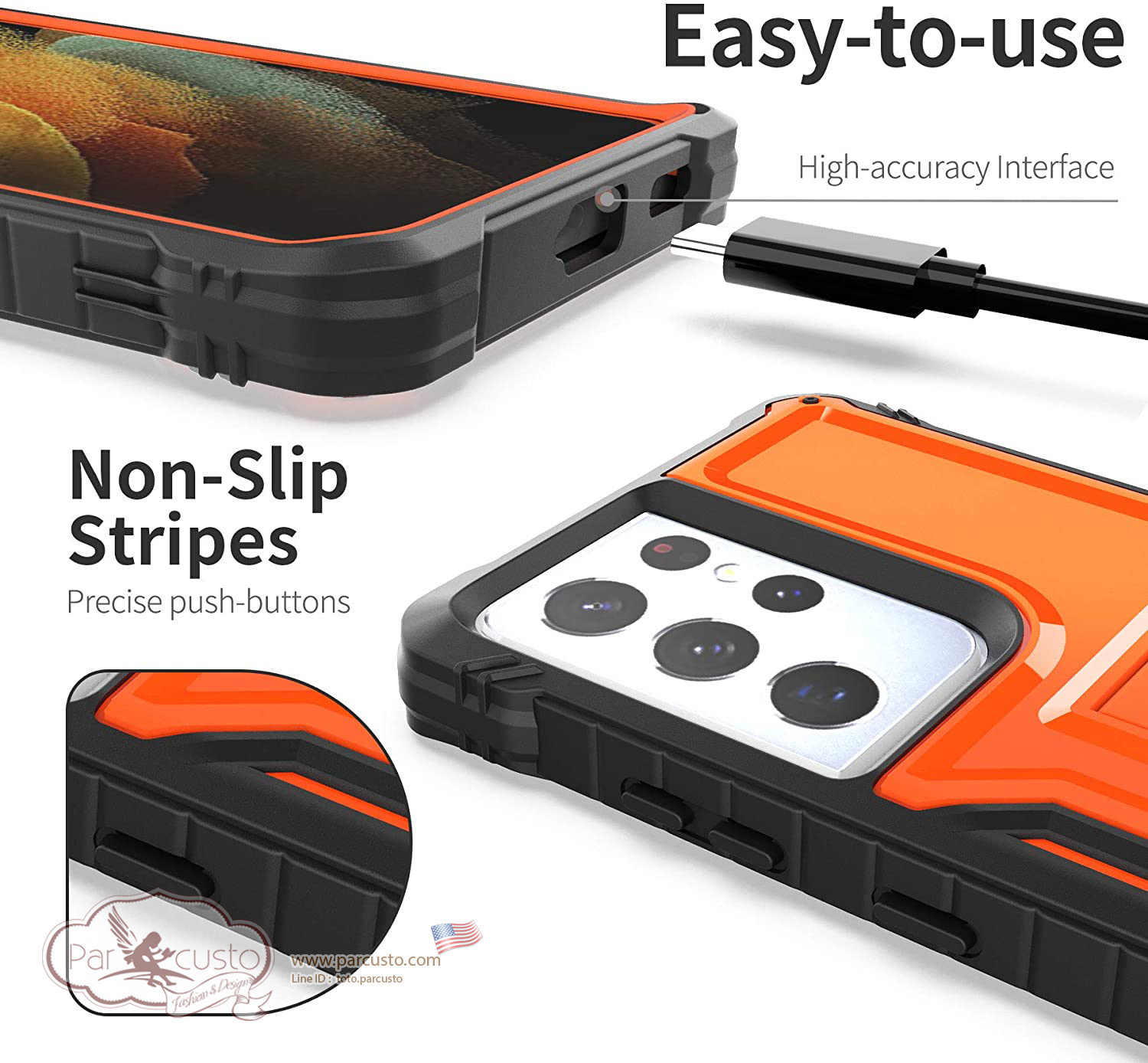 เคสกันกระแทก Samsung Galaxy S21 Ultra 5G จาก ExoGuard [Pre-order USA]