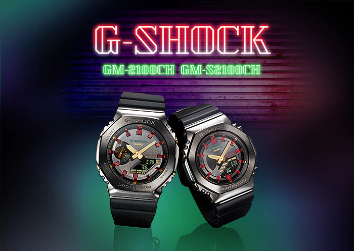 นาฬิกา Casio G-Shock Women ไซส์มินิ Metal Covered GM-S2100CH Christmas รุ่น GM-S2100CH-1A ของแท้ รับประกัน1ปี