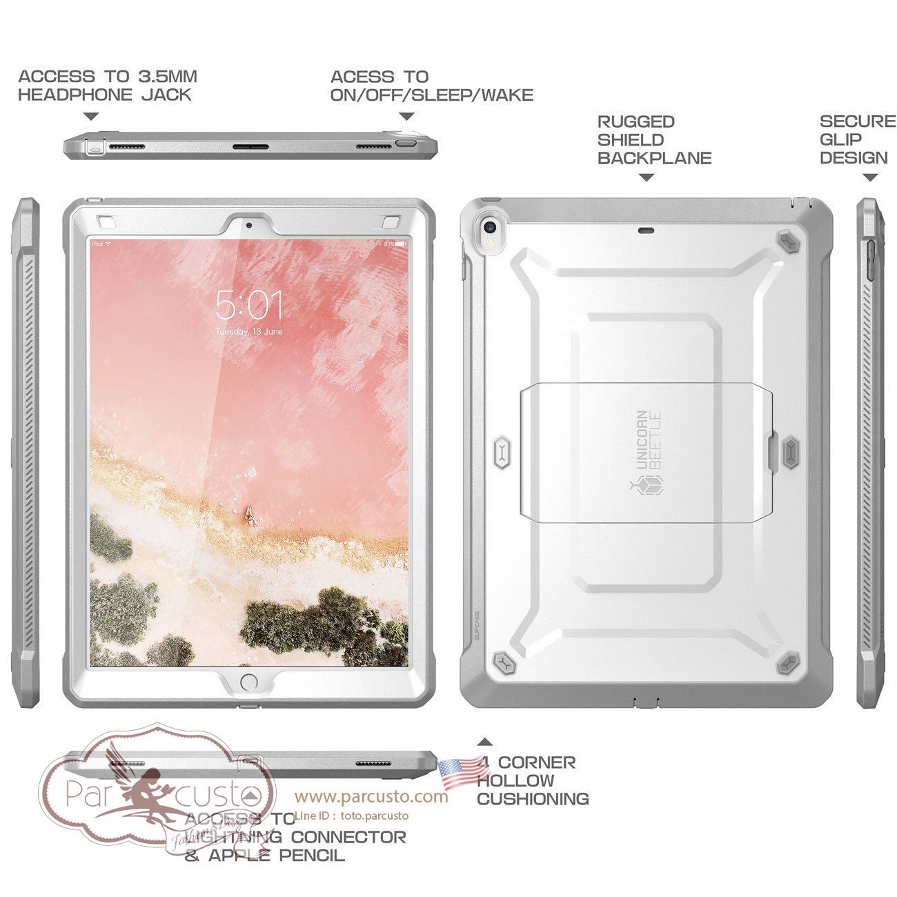 เคสกันกระแทก Apple New iPad Pro 12.9 [Unicorn Beetle PRO] จาก SUPCASE [หมด]