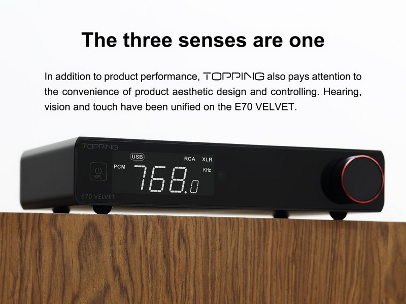 Topping E70 Velvet DAC ตั้งโต๊ะระดับเรือธง รองรับ Dual Hi-RES ประกันศูนย์ไทย