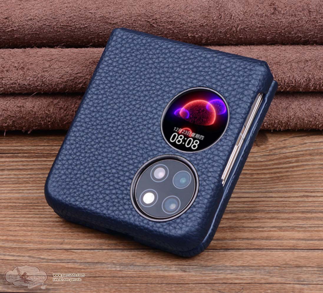 เคสหนังแท้ Huawei P50 Pocket จาก Jinhao [Pre-order]