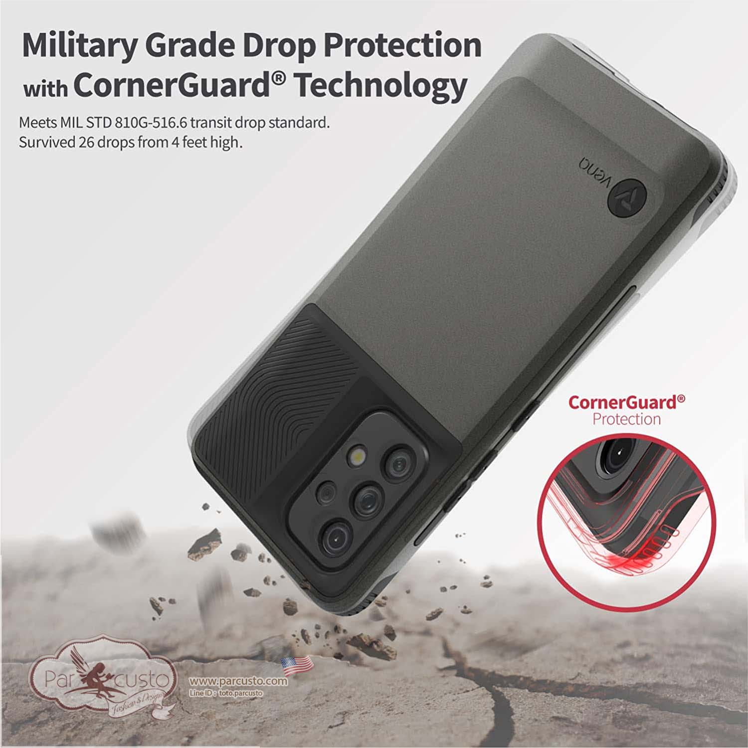 เคสกันกระแทก Samsung Galaxy A53 5G Case (2022) [Outcross Slim Profile] จาก Vena (Pre-order USA)