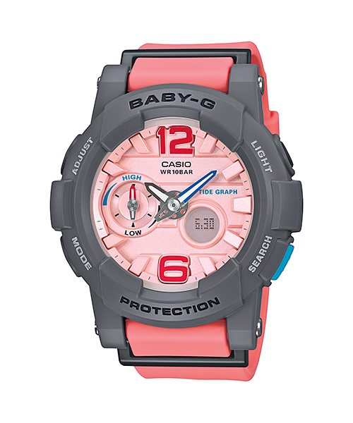 นาฬิกา คาสิโอ Casio Baby-G Standard ANALOG-DIGITAL รุ่น BGA-180-4B2 สีชมพูโอรส