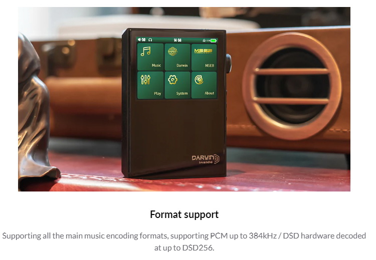 Hiby RS2 เครื่องเล่นเพลงพกพา PureAudio พร้อมสถาปัตยกรรมเสียงดาร์วิน