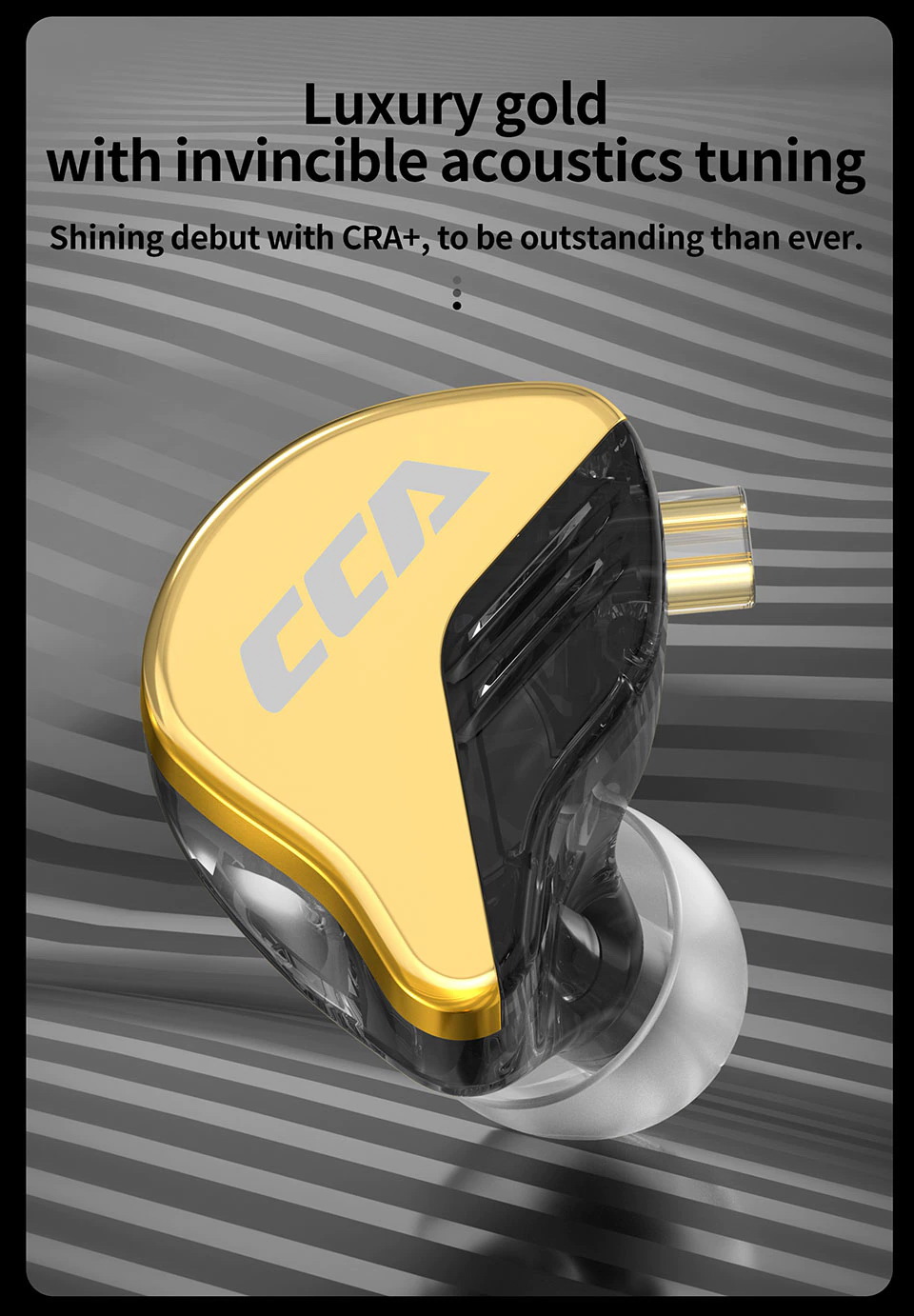 ขาย CCA CRA PLUS หูฟังรุ่นพัฒนาต่อยอดจาก CRA เพิ่มเบส ซาวสเตจ แหลม