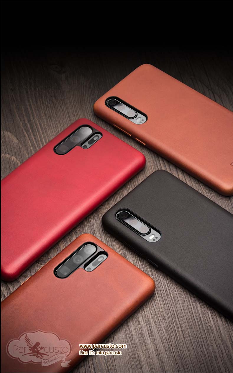 เคสฝาหลังหนังแท้ Huawei P30 และ P30 Pro (โปรดระบุรุ่น) จาก QIALINO [Pre-order]