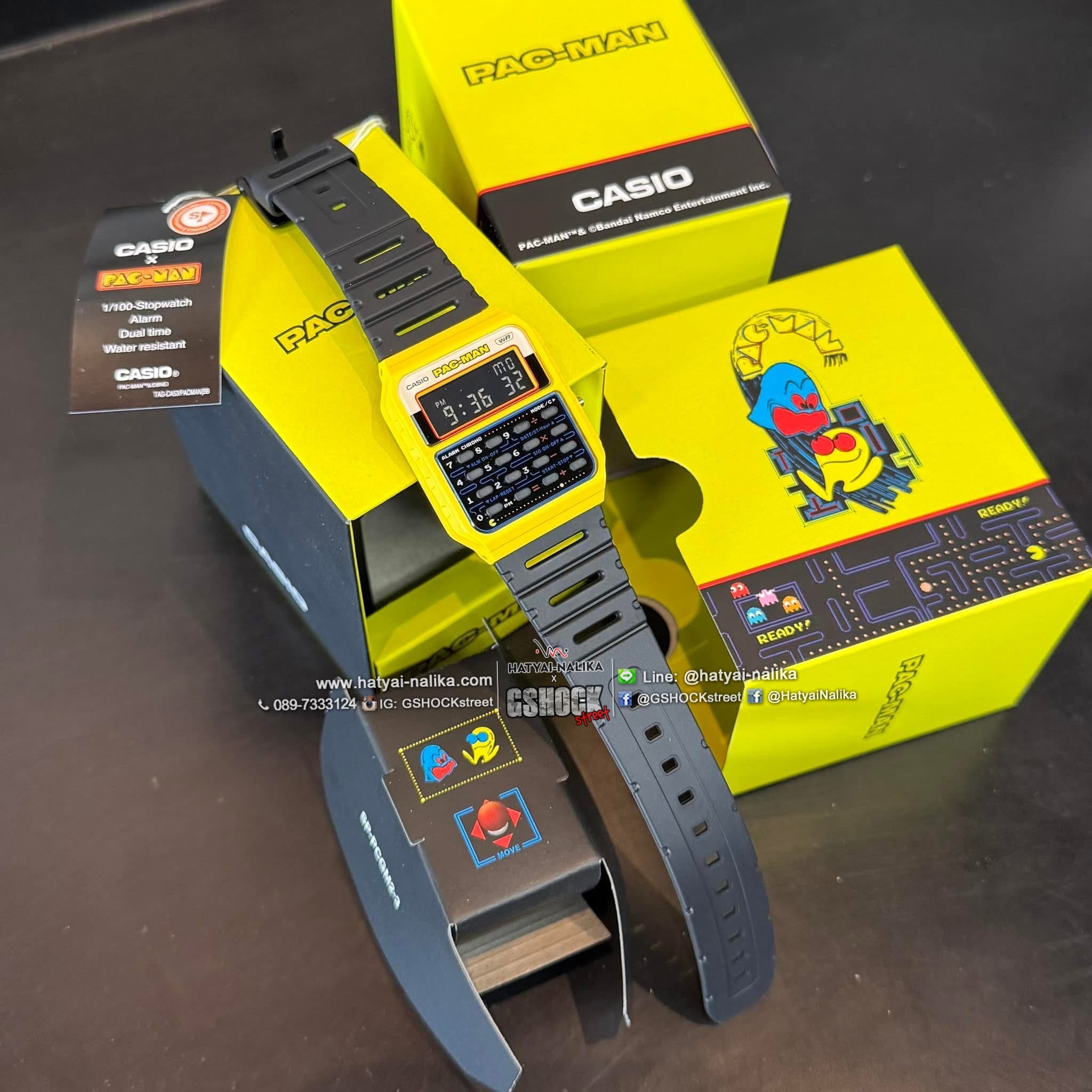 นาฬิกา คาสิโอ CASIO x PAC-MAN Limited Collaboration models รุ่น CA-53WPC-1B ของแท้ รับประกัน1ปี