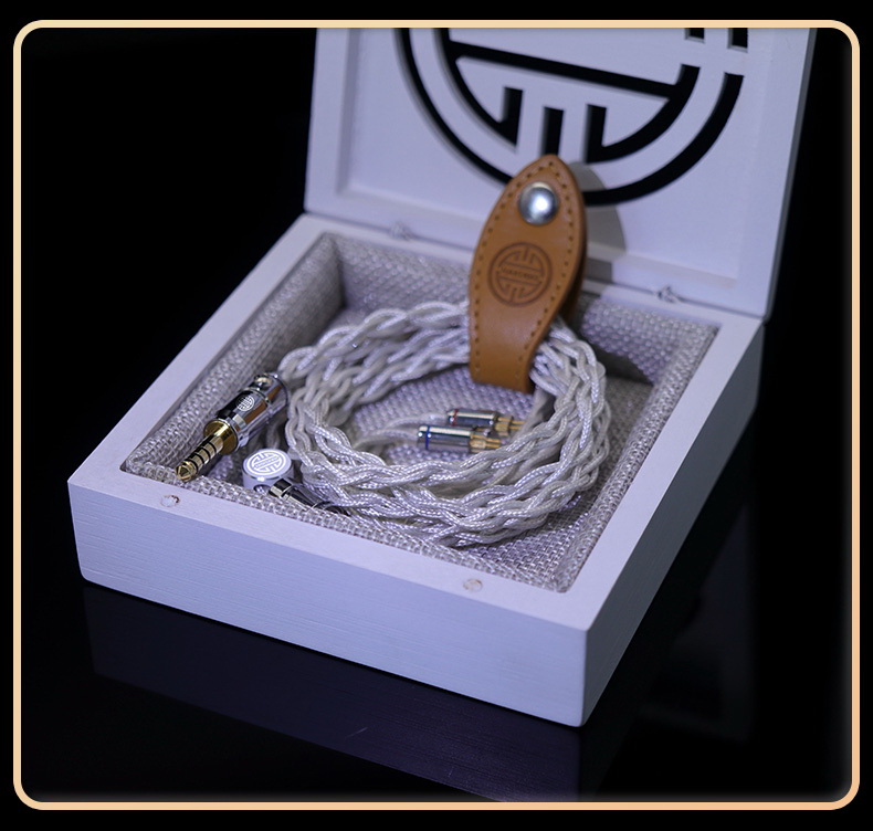 ขาย Hakugei Plume สายอัพเกรดหูฟัง ทองแดงชุบเงิน 6N OCC แบบ Litz