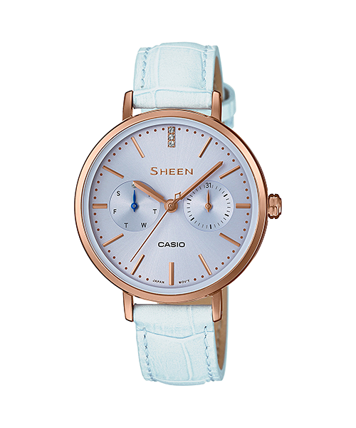 นาฬิกา คาสิโอ Casio SHEEN MULTI-HAND รุ่น SHE-3054PGL-2A ของแท้ รับประกัน1ปี