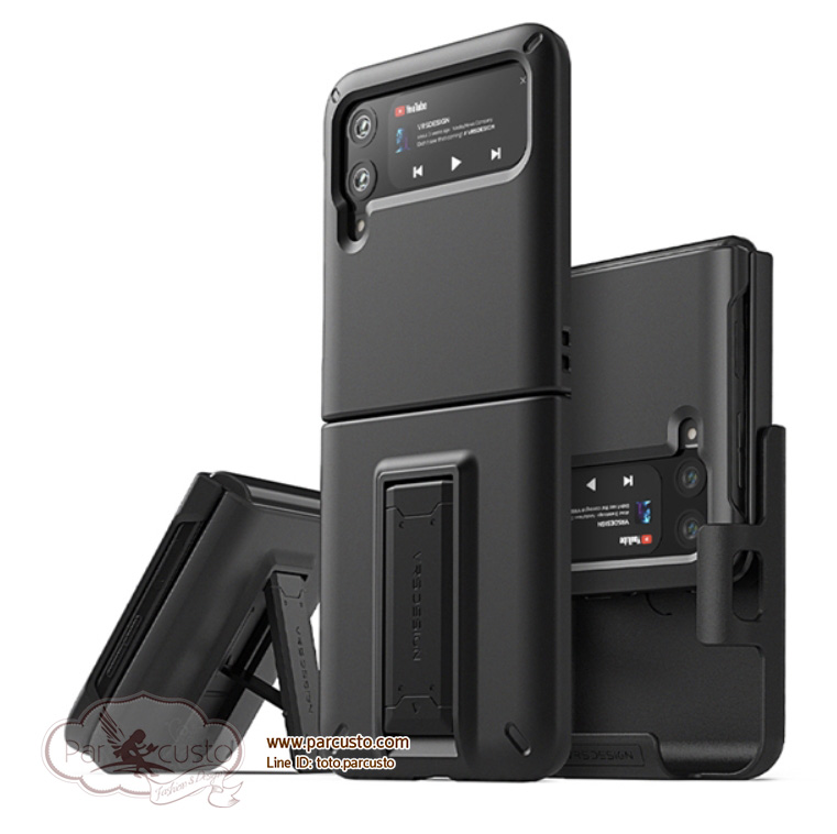 เคสกันกระแทก Samsung Galaxy Z Flip 3 [Quick Stand] จาก VRS [Pre-order]