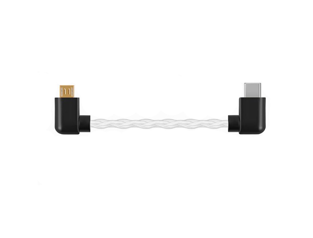 ขาย Shanling L2 สาย USB Type C เป็น Micro USB คุณภาพดี ทองแดงชุบเงินแบบ 30 AWG Mini to Mini ยาว 10CM